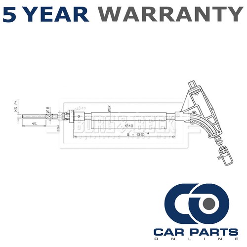 Hand brake cable front - cable, cpo