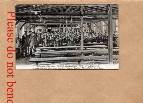 Ww1 german postcard - ww1, mess