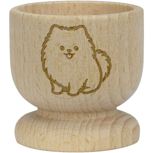 Cute pomeranian dog wooden - pomeranian,