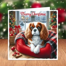 Cavalier King Charles Spaniel Dog Christmas Card