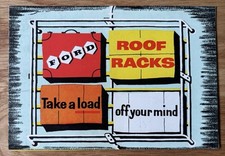 Vintage 1950's FORD CAR ROOF RACKS ELASTIC LUGGAGE GRIP Leaflet Collapsible