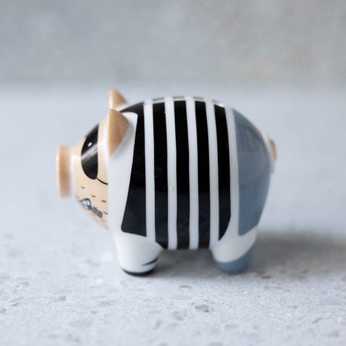 Vintage ceramic mini piggy - ceramic,