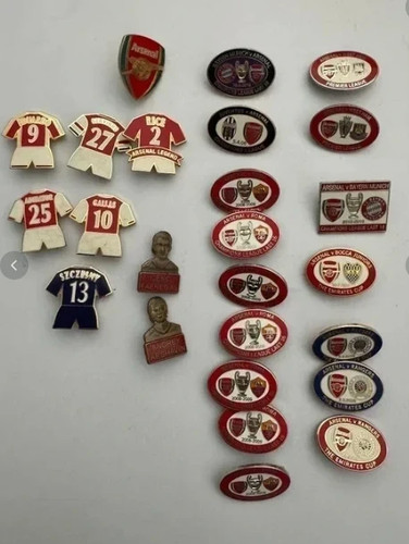 25x arsenal pin badges - arsenal,