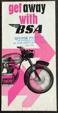 BSA MOTORCYCLE RANGE Sales Brochure 1964 #1542/64 Beagle BANTAM SUPER Cyclone++