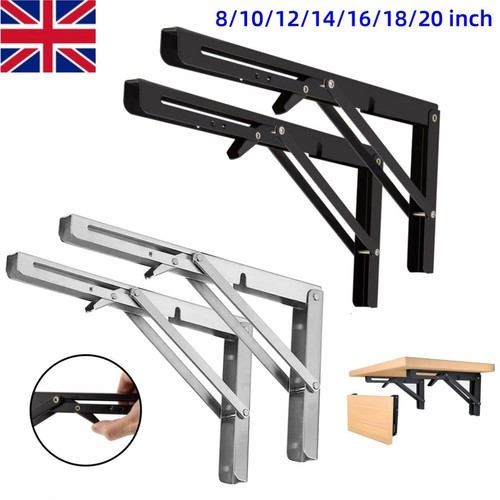 Folding shelf bracket - folding,