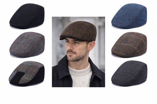 Men wool flat cap one - wool,