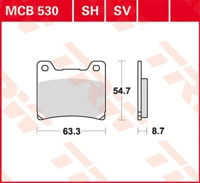 Trw series sintered rear - sintered,