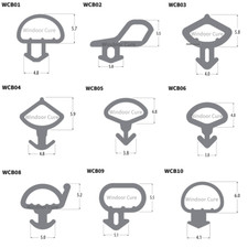 UPVC WINDOW & DOOR BLACK BUBBLE GASKET / WEATHER SEAL  / DRAUGHT EXCLUDER