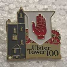 ULSTER TOWER 100 ENAMEL PIN