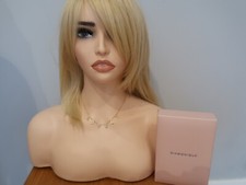 LOLA ROSE QVC DIAMONIQUE BUNTING LOVELY NECKLACE GOLD TONE IN BOX NEW