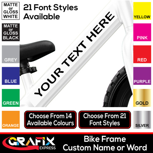 Personalised bike frame - bike,