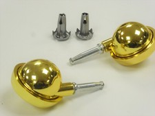 50mm BRASS GOLD Ball Castor