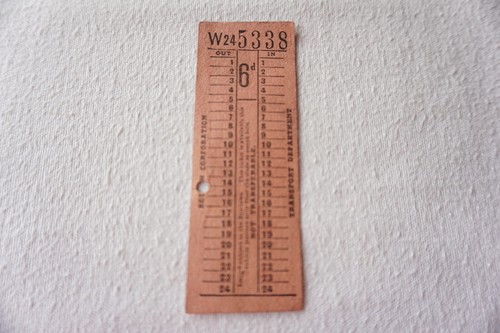 Bolton corporation tram - corporation, ticket