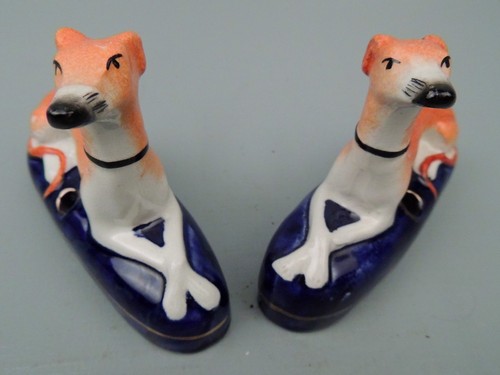 Pair 19c staffordshire - 19c,