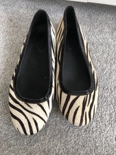 Cole Haan Shoes Womens 5 Ballet Pumps Flats Air Sole Zebra Horse Hair Casual US7