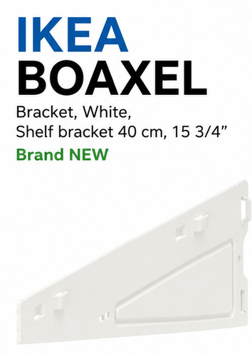 Ikea boaxel bracket - ikea, white