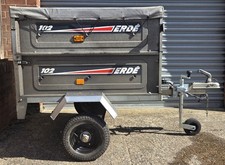 Erde 102 DOUBLE HEIGHT GALVANISED Small Trailer.new Bearings.new jockey wheel.