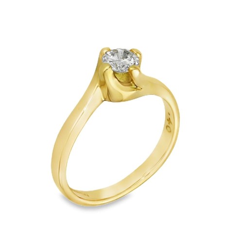 18ct yellow gold - yellow, diamond