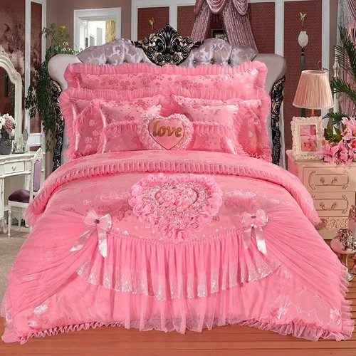 Pink luxury lace wedding - pink,