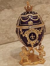 Faberge Egg 24k Gold Purple