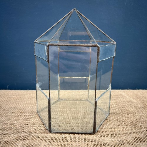 Vintage clear glass lead - clear, &