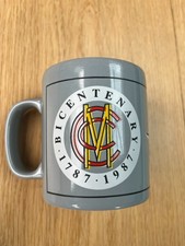 MCC Marylebone Cricket Club Bicentary Mug Cup Grey