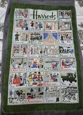 Vintage Harrods Tea Towel