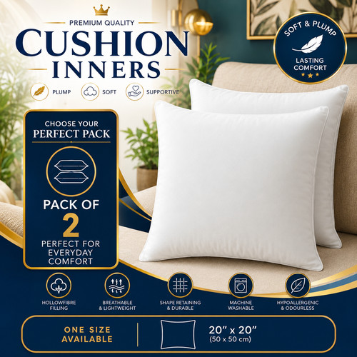 Large cushion inserts filled - large,