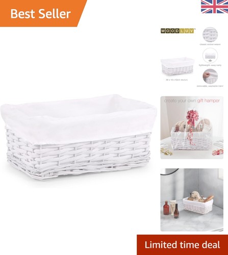 Chic white rectangular wicker - chic,