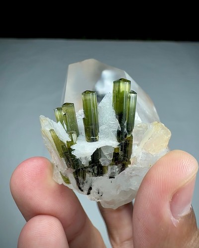 Natural bicolour tourmaline - natural,