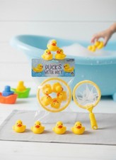 Ducks with Net Bath Toy Set