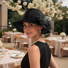 Black Organza Bow Women’s