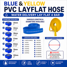 BLUE PVC LAYFLAT HOSE-WATER
