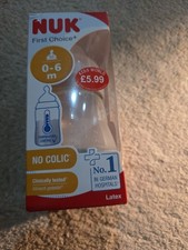 Nuk First Choice No Colic Baby Feeding Bottle 300ml
