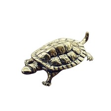 Mini Brass Turtle Figurine