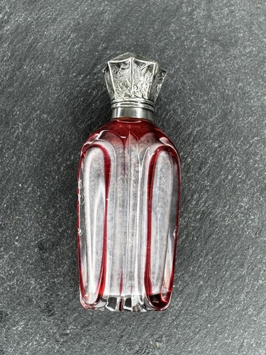 Victorian silver top cranberry - victorian,