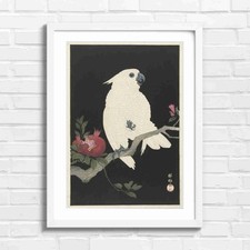 Vintage White Cockatoo With