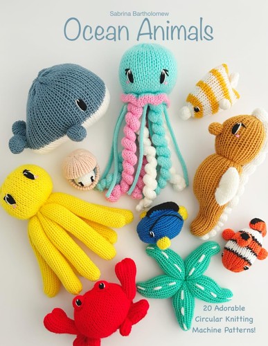 Ocean animals circular - ocean,