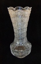 Tall Vintage Cut Glass Lead