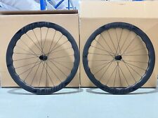 50mm Road Carbon Wheelset 700c Clincher Tubeless Ready Wheels Disc Brake 24-Hole
