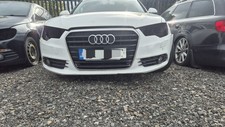 2012-2015 AUDI A6 C7 COMPLETE FRONT BUMPER WITH GRILLS IN WHITE SEE PICTURES