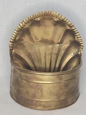 Vintage Brass Wall Pocket