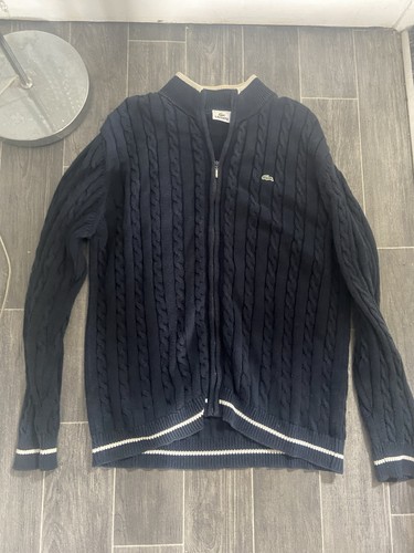 Lacoste cable knit - zip, up