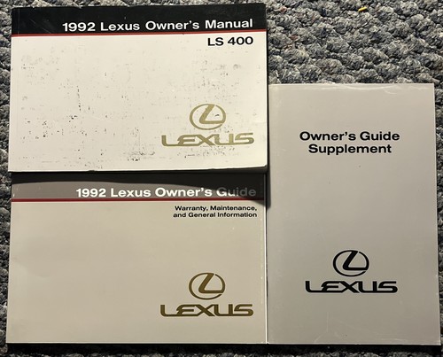 1992 lexus 400 owner - 1992, ls