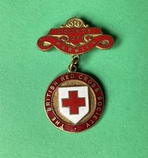 Vintage Red Cross nurses badge NO PIN Medal nursing county Of Warwick  By gaunt