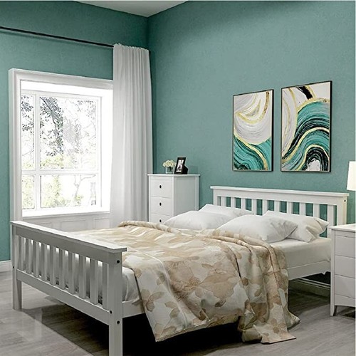 Solid 4ft wooden bed - 4ft,