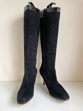 HOBBS BLACK SUEDE & PATENT