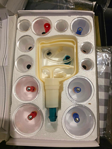 Vacuum cupping kit plastic - cupping,