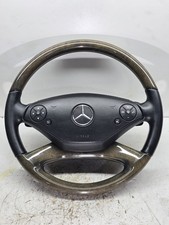 MERCEDES S CLASS W221 FACELIFT 2010 - 13 WOOD LEATHER STEERING WHEEL A2214600018