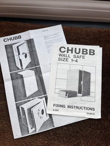 1980s chubb wall - chubb, safe